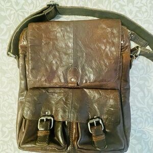 Casual Leather Crossbody Bag